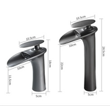 ArcticCascade Basin Mixer – White Waterfall Bathroom Faucet | Contemporary Single Lever Sink Tap