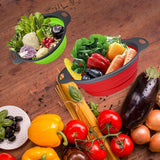 CollapsoChef Silicone Colander – Foldable Kitchen Strainer Basket | Space-Saving Food Prep Essential
