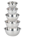 Nestora Stainless Steel Prep Bowl Set – Stackable Kitchen Mixing Bowls | Portable Food Preparation Collection