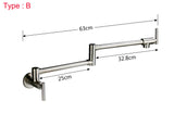 AurumFlex Wall Kitchen Tap – Brushed Gold Swivel Faucet | Premium Space-Saving Cold Water Mixer
