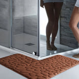 Veloura Haven L-Shaped Bath Rug – Ultra-Soft Absorbent Bathroom Mat | Non-Slip Corner Floor Runner