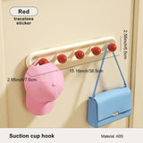 VivaPop Suction Wall Hooks – Colourful Drill-Free Bathroom & Kitchen Hangers | Modern Ball Design Storage Hooks
