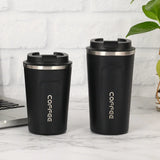 ThermaGo 380/510ml Insulated Travel Mug – 304 Stainless Steel Vacuum Cup | Leak-Resistant Lid | Portable Coffee Flask