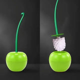 BerryBloom Designer Toilet Brush Set – Cherry-Inspired Bathroom Cleaner & Hygienic Storage Holder | Compact Modern Toilet Brush