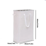 LoftCarry Oxford Laundry Basket – Foldable Fabric Hamper | Slim Space-Saving Storage Solution