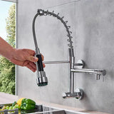 AquaFlow 360 Kitchen Tap Aerator – Swivel Faucet Attachment with Stop Button | Water-Saving Sink Sprayer