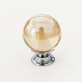 Éclatéra Crystal Cabinet Knob – Champagne Gold Furniture Handle | Luxury Drawer & Wardrobe Hardware