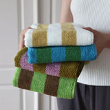 Maison Riviera Striped Cotton Towels – Luxury Hotel-Quality Bath & Beach Towel Set | Premium Jacquard Cotton