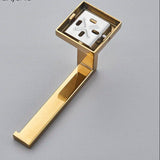 Veloura Luxe Gold Toilet Roll Holder – 304 Stainless Steel Bathroom Wall Mount | Rustproof Modern Tissue Dispenser