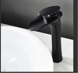 ArcticCascade Basin Mixer – White Waterfall Bathroom Faucet | Contemporary Single Lever Sink Tap