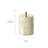 Bellaverto Beige Travertine Bathroom Accessory Set – Natural Stone Spa Collection | Luxury Marble Bathroom Décor