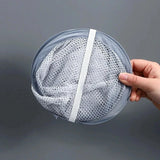 Eloria FlexiStore Foldable Hanging Laundry Basket – Breathable Cotton Mesh Clothes Organiser | Space-Saving Door & Wall-Mounted Laundry Storage Bag