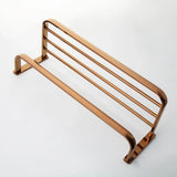 RoseVale Luxury Bathroom Hardware Set – Rose Gold Solid Brass 5-Piece Wall-Mounted Accessory Collection