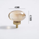 Éclatéra Crystal Cabinet Knob – Champagne Gold Furniture Handle | Luxury Drawer & Wardrobe Hardware