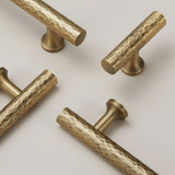 Atelier Forge Hammered Brass Handles – Vintage Bronze Cabinet Pulls | Artisan Furniture Hardware