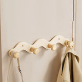 Arqevia RuralHook 6-Hook Wall Rack – Rustic Aluminium Coat & Towel Hooks | Heavy-Duty Drill-Mounted Storage for Bathroom, Kitchen & Hallway