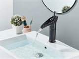 Beaumont Cascade Basin Mixer Tap – Antique Brass Waterfall Faucet | Vintage Single Lever Bathroom Tap
