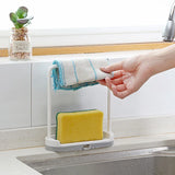 AquaNest Sink Organiser – Removable Sponge & Cloth Drying Holder | Ventilated Kitchen & Bathroom Storage