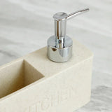 CleanLuxe Kitchen Soap Station – 2-in-1 Soap Dispenser & Sponge Organiser | Modern Sink Countertop Storage