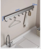 AeroFold Wall Storage Rack – Foldable Aluminium Coat & Towel Organiser | Modern Space-Saving Wall Hook