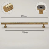 Atelier Forge Hammered Brass Handles – Vintage Bronze Cabinet Pulls | Artisan Furniture Hardware