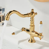 ForgeFlow Industrial Black ForgeFlow Industrial Basin Mixer – Matte Black Brass Bathroom Faucet | Dual-Handle Vanity Sink Taprass Bathroom Faucet – Matte Black Dual-Handle Vanity Sink Mixer