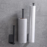 MetroRoll Adhesive Tissue Holder – Stainless Steel Toilet Paper Rack | Extended No-Drill Bathroom Organiser