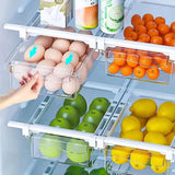 ClearNest Fridge Storage Drawer – Transparent Under-Shelf Refrigerator Organiser | Space-Saving Food Container