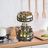 SpinVault Rotating Spice Organiser – 360° Kitchen Storage Carousel | Non-Slip Countertop Rack