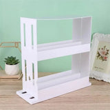 SpinVault 360° Rotating Storage Rack – 2-Tier Metal Spice & Bathroom Organiser for Countertops & Cabinets