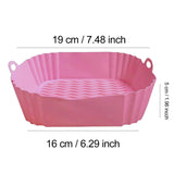 CrispNest Silicone Air Fryer Tray – Reusable Non-Stick Cooking Basket | Heat-Resistant Oven & BBQ Liner