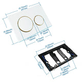 Velurion Sigma Flush Panel – Dual-Flush Wall Plate for Concealed Geberit Cistern Systems