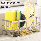 DryFlow Stainless Steel Sink Caddy – Freestanding Kitchen Sponge Holder | Rustproof Countertop Organiser