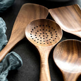 HearthCraft Wooden Utensil Collection – Luxury Cooking Tool Set with Wooden Storage Holder | Eco-Friendly Kitchen Essentials