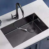 Steeluxe Honeycomb Kitchen Sink – Large Single Bowl Stainless Steel Undermount Sink | Nano-Coated Modern Kitchen Basin