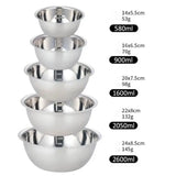 Nestora Stainless Steel Prep Bowl Set – Stackable Kitchen Mixing Bowls | Portable Food Preparation Collection