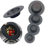 CleanDrip Pro Black Stainless Steel Sink Strainer – Heavy-Duty Drain Hair Catcher with Lift Handle