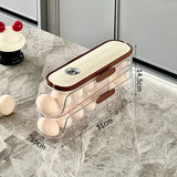 FreshRoll Automatic Egg Organizer – Multi-Tier Rolling Egg Holder | Stackable Refrigerator Egg Storage | Space-Saving Egg Dispenser for Kitchen