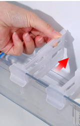 ChillGrid Adjustable Fridge Divider Set – Telescopic Refrigerator Organisers | 4-Piece Storage Separator Kit