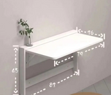 ModuSpace Fold-Down Wall Desk – Ultra-Slim Floating Workstation | Space-Saving Modern Study Table