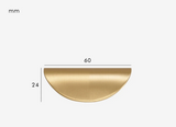 Bellmont Shell Brass Cabinet Handle – Antique Farmhouse Drawer Pull | Vintage Furniture Hardware