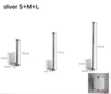 MetroRoll Adhesive Tissue Holder – Stainless Steel Toilet Paper Rack | Extended No-Drill Bathroom Organiser