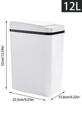 PureSense Automatic Sensor Bin – 12L Touchless Waste Bin | Modern Hygienic Home Design