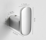 SilverLatch Adhesive Hooks – Polished Brass Wall Hangers | Heavy-Duty No-Drill Storage Hooks