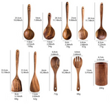 HearthCraft Wooden Utensil Collection – Luxury Cooking Tool Set with Wooden Storage Holder | Eco-Friendly Kitchen Essentials