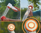 GlowShower ProBeam 2025 – Portable Rechargeable Camping Shower | LED Outdoor Shower System