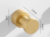 SilverLatch Adhesive Hooks – Polished Brass Wall Hangers | Heavy-Duty No-Drill Storage Hooks