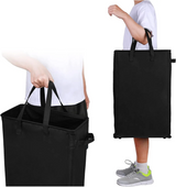 LoftCarry Oxford Laundry Basket – Foldable Fabric Hamper | Slim Space-Saving Storage Solution