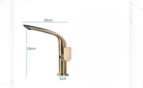 AquaLux GlideFlow Basin Mixer – 360° Swivel Bathroom Faucet | Luxury Solid Brass Vanity Tap