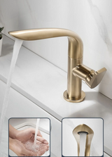 AquaLux GlideFlow Basin Mixer – 360° Swivel Bathroom Faucet | Luxury Solid Brass Vanity Tap